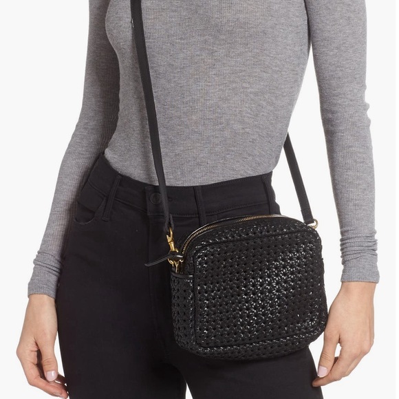 NWT Clare V Black Rattan Midi Sac - Picture 5 of 6